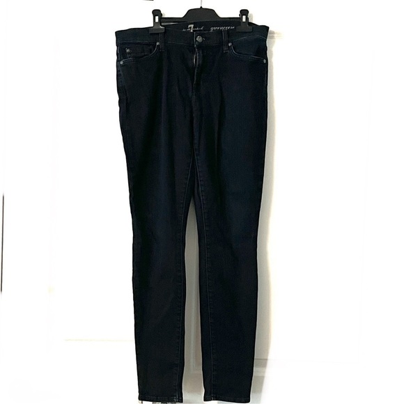 7 For All Mankind 7FAM Gwenevere Skinny Jeans dark denim - Picture 1 of 7